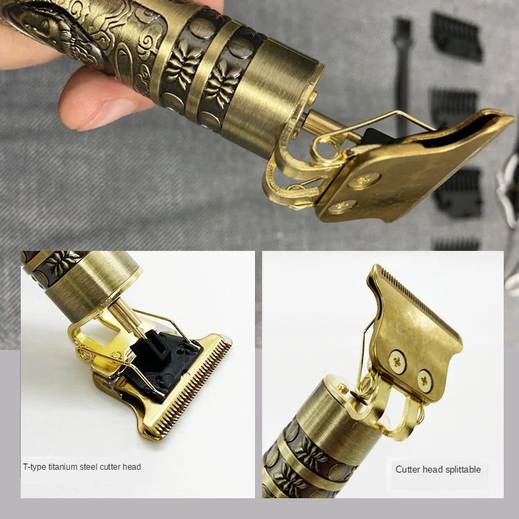 T9 Electric Hair Clipper – 0mm Precision Trimmer for Men