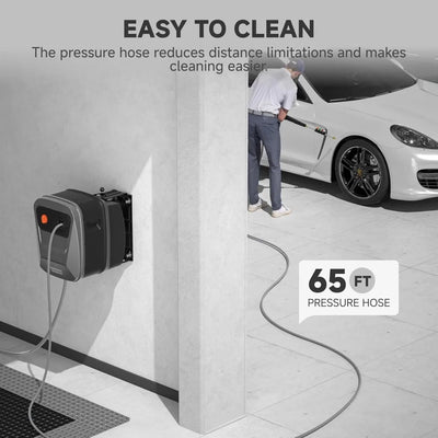 2500 PSI Electric Pressure Washer with Foam Cannon, 65 FT Hose & 4 Quick-Connect Nozzles – Heavy-Duty Cleaning for Cars, Patios & Driveways