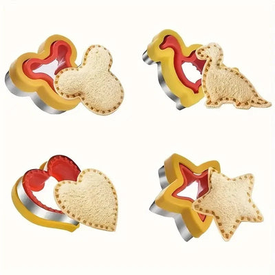 Stainless Steel Cookie Cutter Set – Animal & Heart Shapes for Baking and Kids DIY Fun