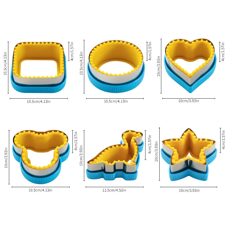 Sandwich Cutter & Sealer Set – Creative Biscuit & Bread Cutting Mold for Home Baking