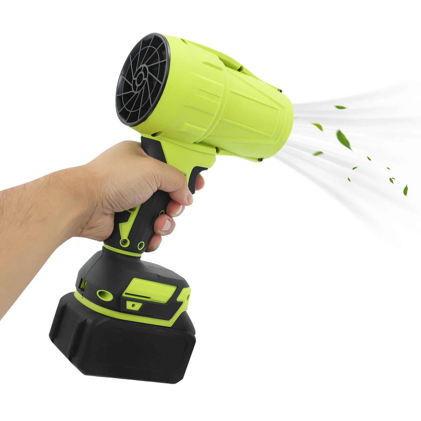 450W Portable Leaf Blower – Brushless Motor, Cordless Dust Cleaner with 21,000 RPM Power & Dual Lithium Batteries
