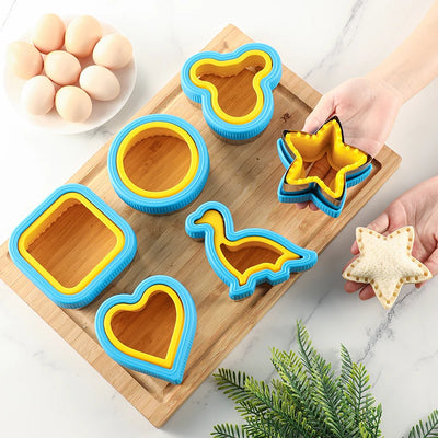 Sandwich Cutter & Sealer Set – Creative Biscuit & Bread Cutting Mold for Home Baking