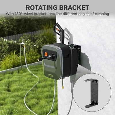 2500 PSI Electric Pressure Washer with Foam Cannon, 65 FT Hose & 4 Quick-Connect Nozzles – Heavy-Duty Cleaning for Cars, Patios & Driveways