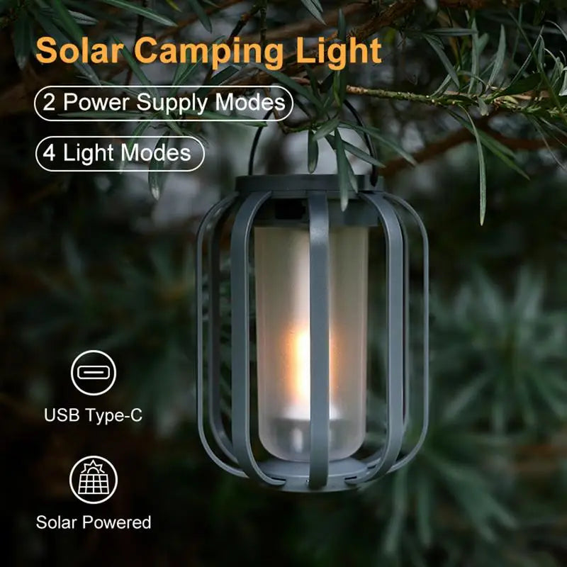 Solar Garden Lantern – Waterproof Outdoor Landscape LED Light for Patio, Yard & Christmas Decor