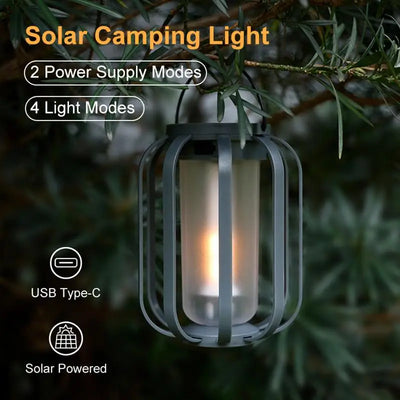 Solar Garden Lantern – Waterproof Outdoor Landscape LED Light for Patio, Yard & Christmas Decor
