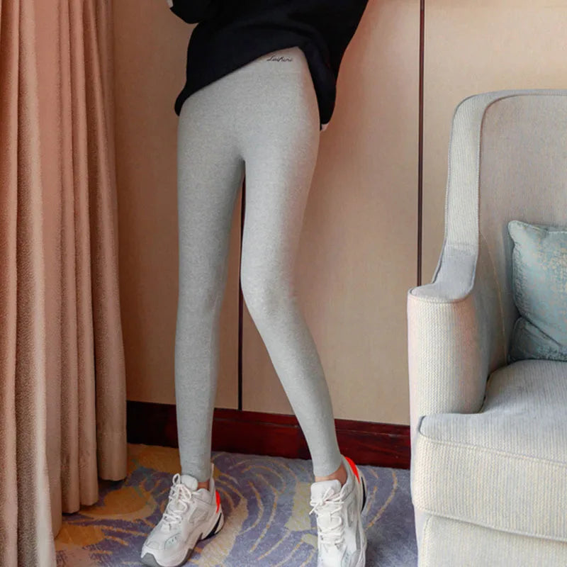 Women’s Thickened Lamb Wool Leggings – High-Waist Fleece Lined Winter Thermal Stretch Pants