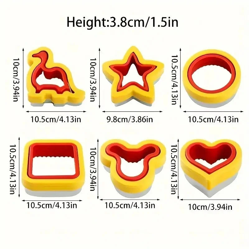 Stainless Steel Cookie Cutter Set – Animal & Heart Shapes for Baking and Kids DIY Fun