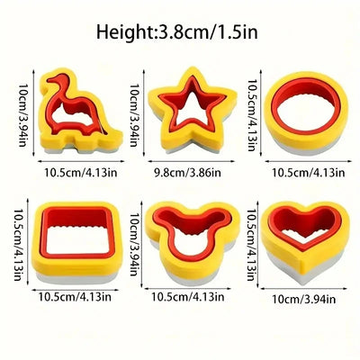 Stainless Steel Cookie Cutter Set – Animal & Heart Shapes for Baking and Kids DIY Fun