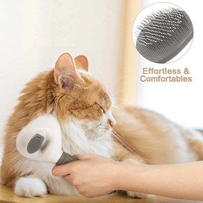 Self-Cleaning Pet Hair Brush – Grooming Comb for Dogs & Cats