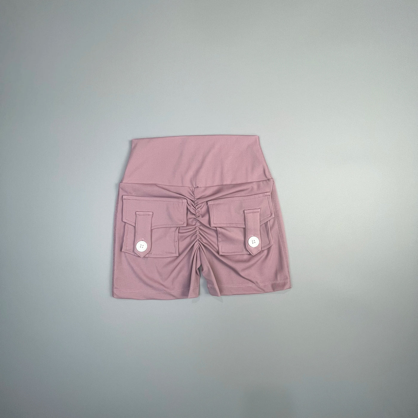 Women’s Peach Lift Fitness Shorts – High-Waist Air-Dry Yoga Cargo Pocket Training Pants