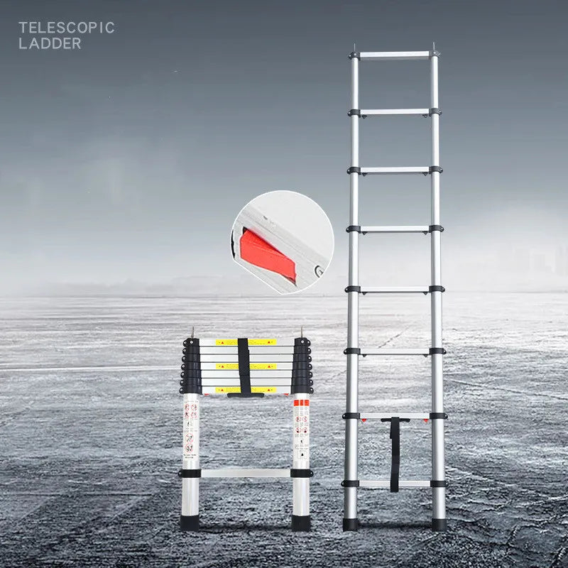 Aluminum Telescopic Ladder – Spare Replacement Ladder for Soft Roof Top Tents (230cm Extendable)