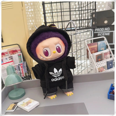 Korean Idol Style Doll Outfit – Labubu V1/V2 Hoodie & Pants