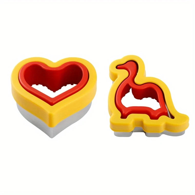 Stainless Steel Cookie Cutter Set – Animal & Heart Shapes for Baking and Kids DIY Fun
