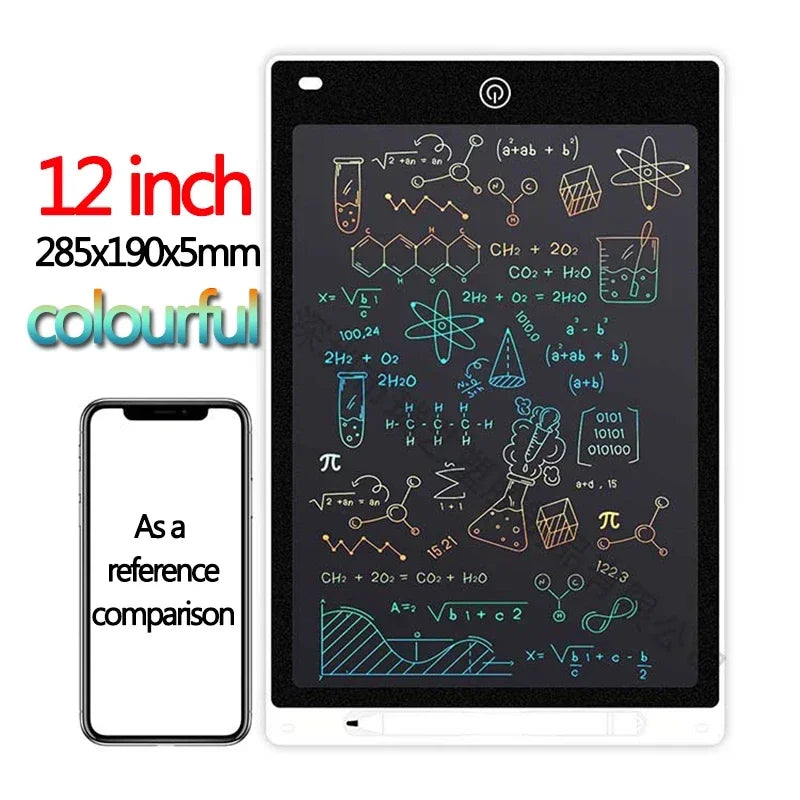 10/12 inch LCD Writing Tablet for Kids – Electronic Drawing Board & Sketchpad Toy