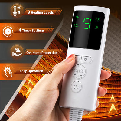 Electric Back Heating Support Belt – Adjustable Temperature Lumbar Warmer & Brace Pad