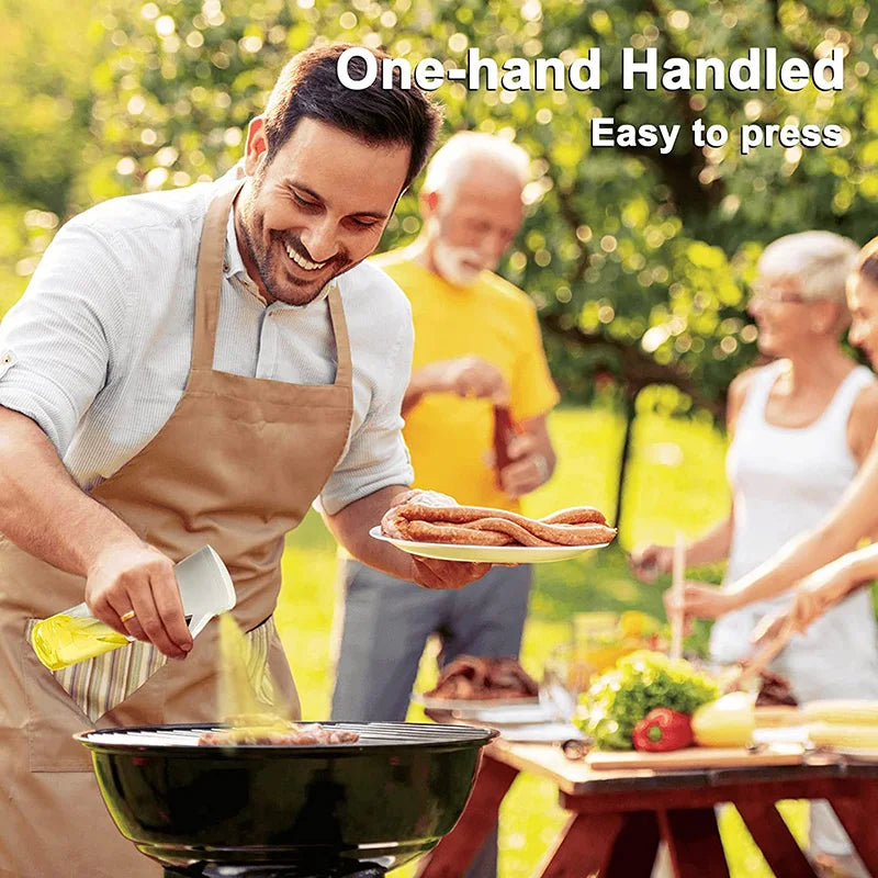 Olive Oil Sprayer – Plastic Oil & Vinegar Bottle with Brush