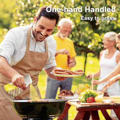 Olive Oil Sprayer – Plastic Oil & Vinegar Bottle with Brush