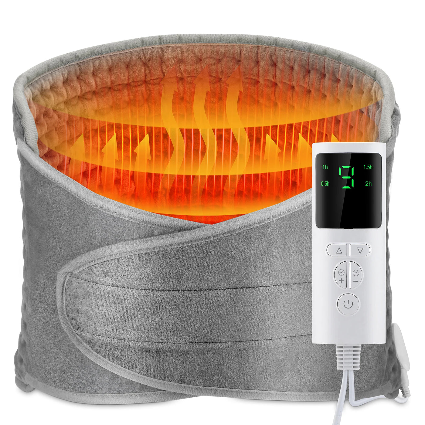 Electric Back Heating Support Belt – Adjustable Temperature Lumbar Warmer & Brace Pad