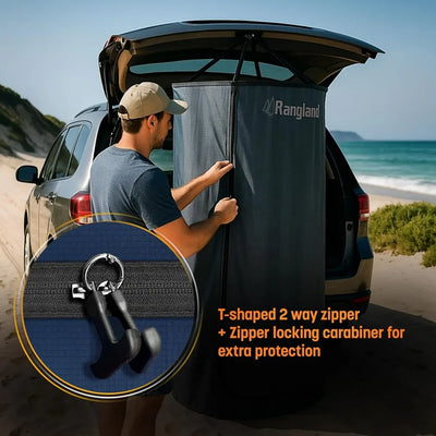 Instant SUV Trunk Changing Tent – Pop-Up Privacy Shelter with Liftgate Suction Pod for Beach, Camping & Outdoors