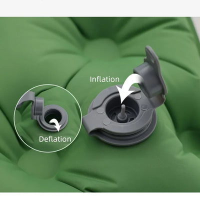 Outdoor Camping Double Inflatable Mattress – Extra Wide Ultralight Sleeping Pad with Built-In Pump