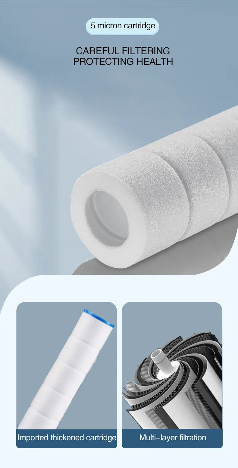 Turbo High-Pressure Shower Head with 3 Adjustable Spray Modes and Built-In Massage Brush