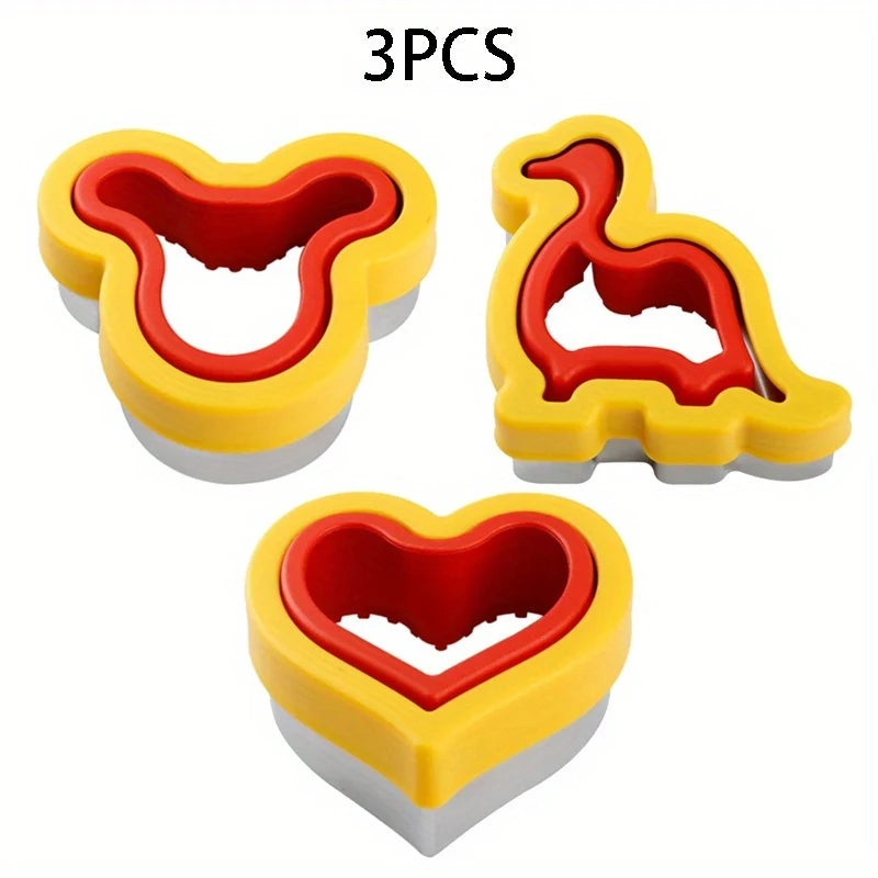 Stainless Steel Cookie Cutter Set – Animal & Heart Shapes for Baking and Kids DIY Fun