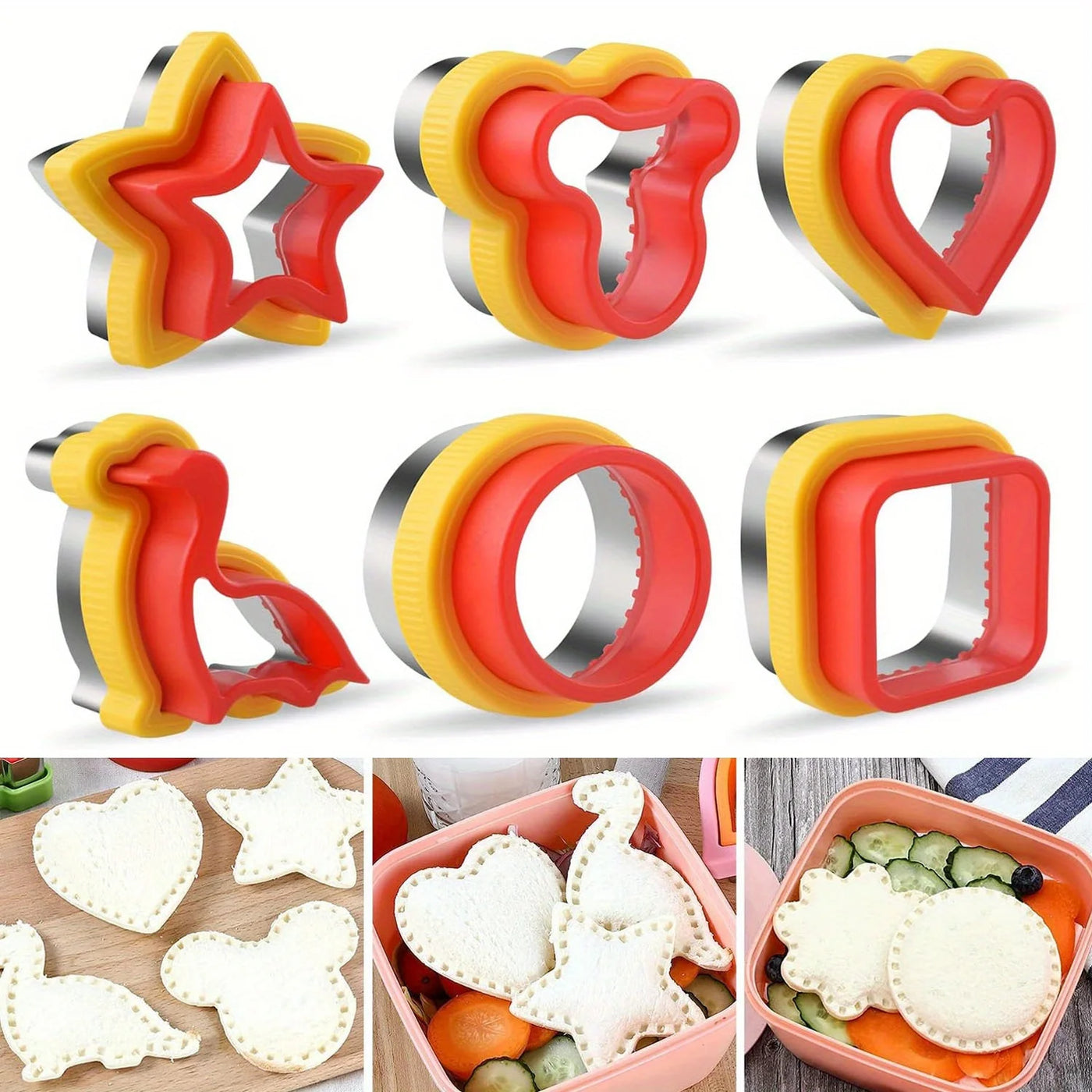 Stainless Steel Cookie Cutter Set – Animal & Heart Shapes for Baking and Kids DIY Fun
