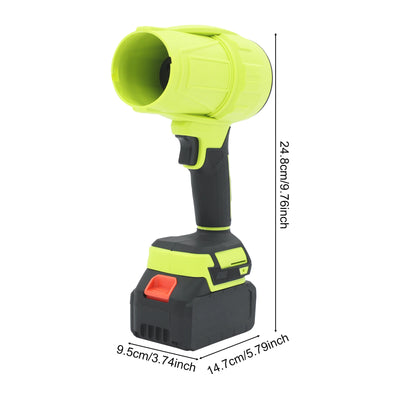 450W Portable Leaf Blower – Brushless Motor, Cordless Dust Cleaner with 21,000 RPM Power & Dual Lithium Batteries