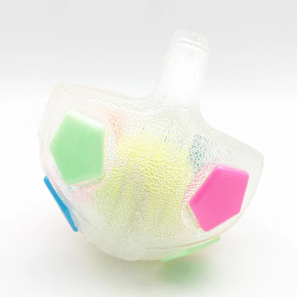 Football & Tennis Ball Dog Toy – Durable Rubber Squeaky Teething Ball for Outdoor Training