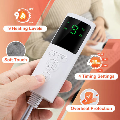 Electric Back Heating Support Belt – Adjustable Temperature Lumbar Warmer & Brace Pad