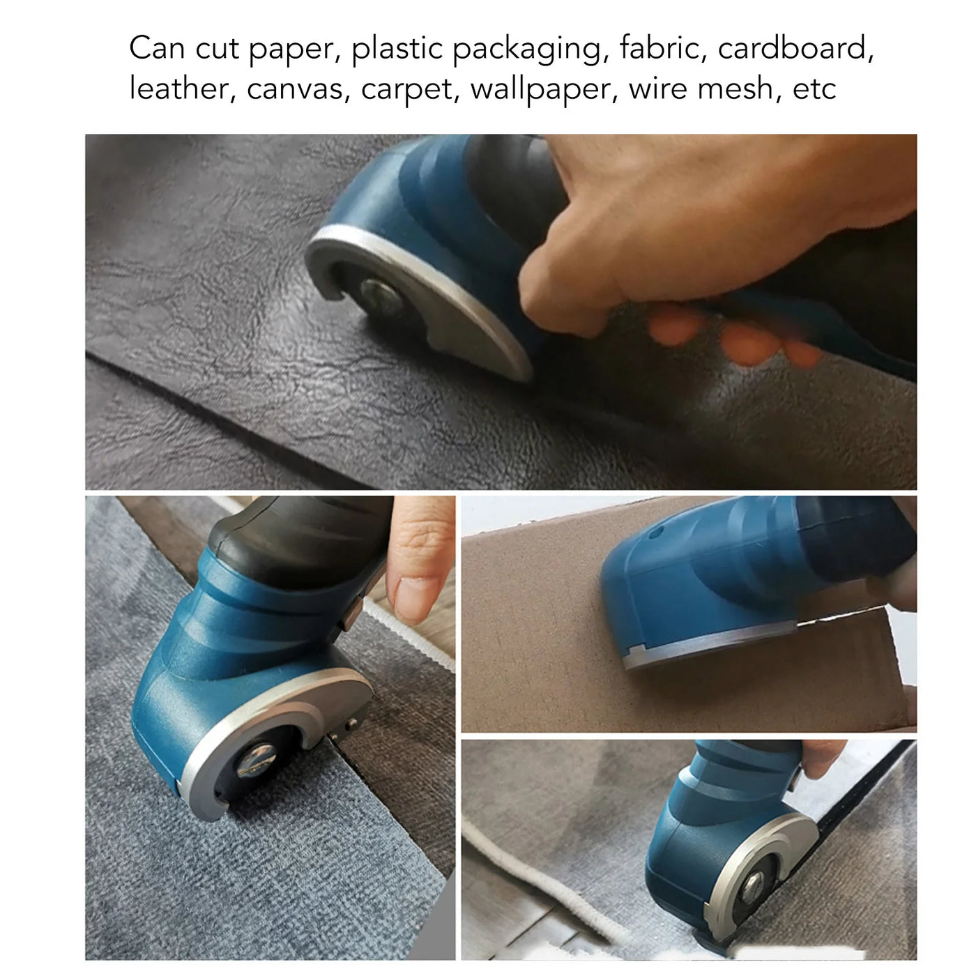 Cordless Electric Scissors – Powerful Steel Blade Mini Cutter for Fabric, Cloth, Carpet & Cardboard