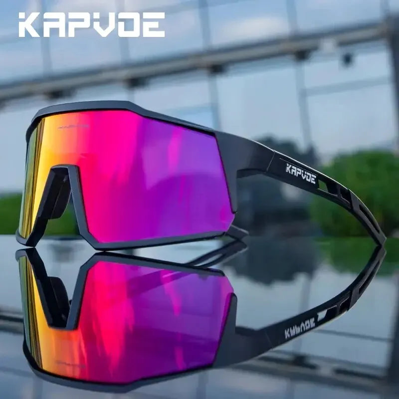 Kapvoe Polarized Cycling Glasses – UV400 Ultra-Light TR90 Sports Eyewear for Road & MTB