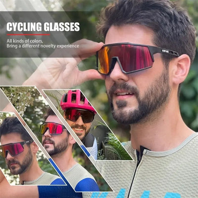 Kapvoe Polarized Cycling Glasses – UV400 Ultra-Light TR90 Sports Eyewear for Road & MTB