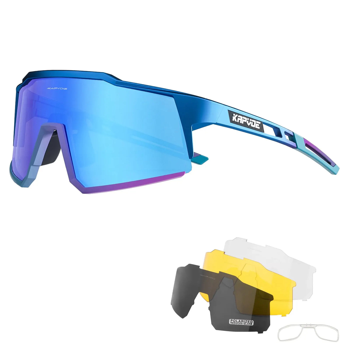 Kapvoe Polarized Cycling Glasses – UV400 Ultra-Light TR90 Sports Eyewear for Road & MTB