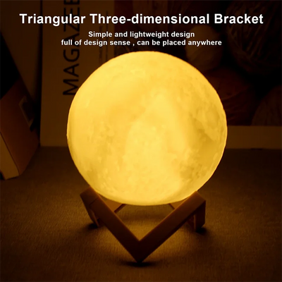 Galaxy Moon Lamp – 3D LED Night Light for Bedroom & Gifts