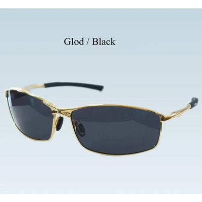 AORON Polarized Sunglasses – UV400 Anti-Glare Metal Frame Driving Shades for Men & Women