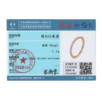 BAMOER 925 Sterling Silver Full Paved CZ Stackable Ring – Gold Plated Eternity Band for Women