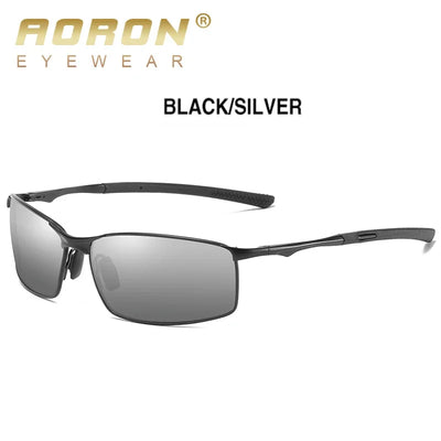 AORON Polarized Sunglasses – UV400 Anti-Glare Metal Frame Driving Shades for Men & Women