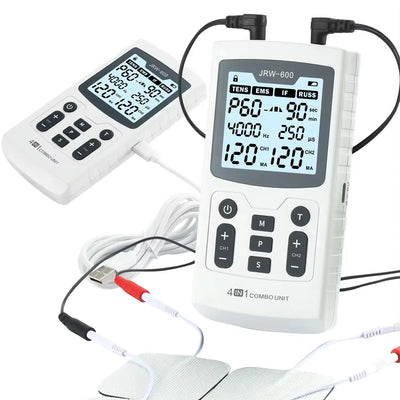 Electric Muscle Therapy Stimulator – High-Frequency IFT + RUSS + TENS + EMS Device