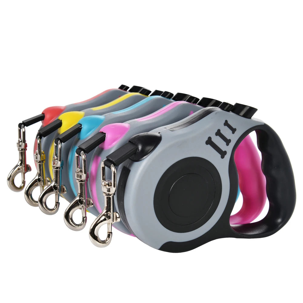 Automatic Retractable Dog Leash – 3m / 5m Durable Nylon Lead for Dogs & Cats