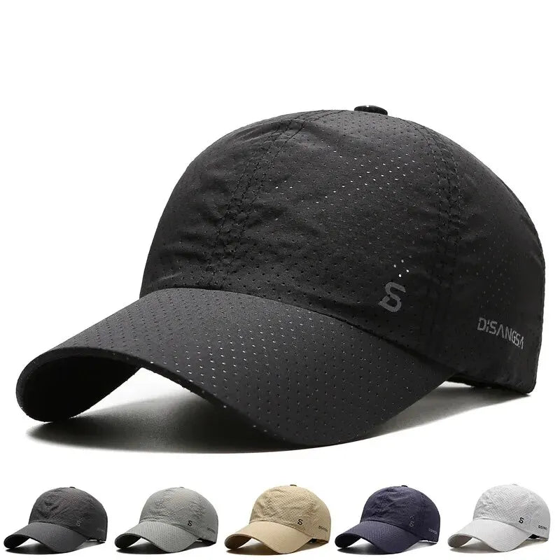 Quick-Dry Breathable Running Cap – Lightweight Summer Outdoor Sun Protection Hat