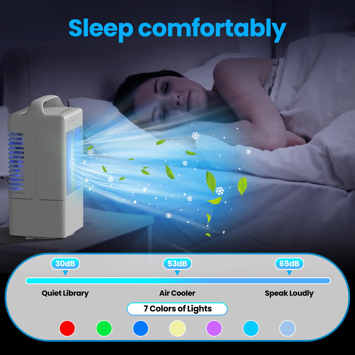 Portable Mini Air Cooling Fan – USB Desktop Fan with Water & Ice Cooling for Home, Office & Bedroom