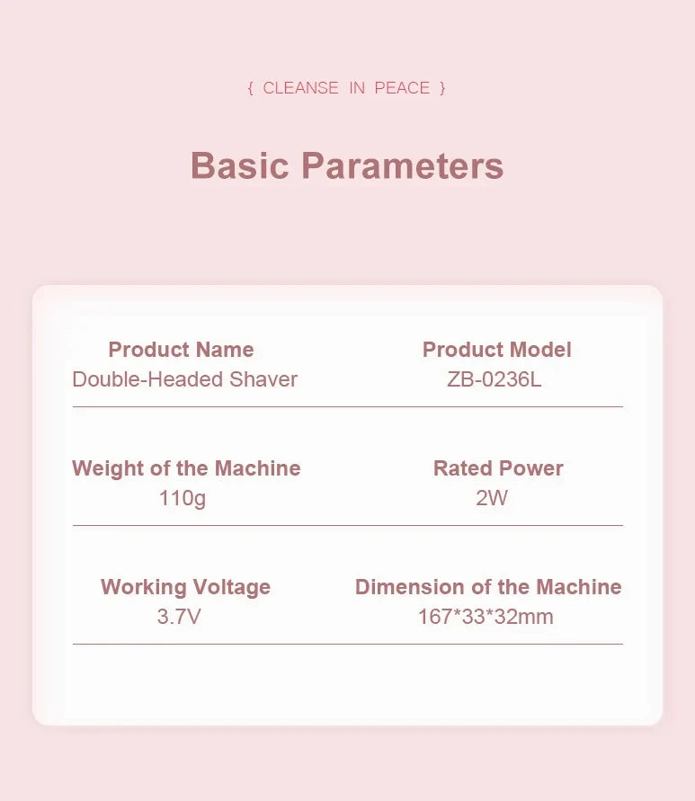 Electric Hair Remover for Women – Face, Body, Bikini & Underarm Epilator