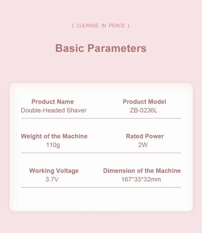 Electric Hair Remover for Women – Face, Body, Bikini & Underarm Epilator