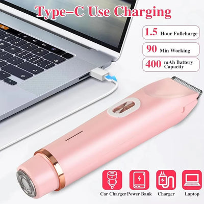 Electric Hair Remover for Women – Face, Body, Bikini & Underarm Epilator