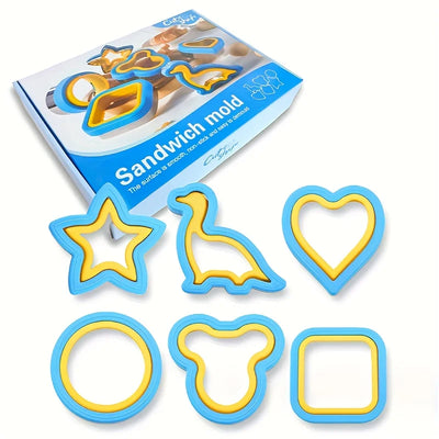 Sandwich Cutter & Sealer Set – Creative Biscuit & Bread Cutting Mold for Home Baking