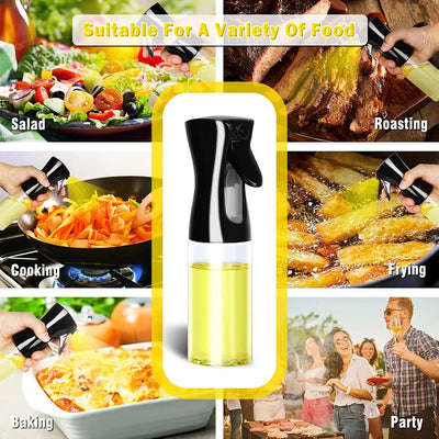 Olive Oil Sprayer – Plastic Oil & Vinegar Bottle with Brush