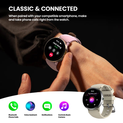 Zeblaze LILY 2 Smartwatch – Women’s AMOLED Fitness Watch with Voice Calling (2025 Model)