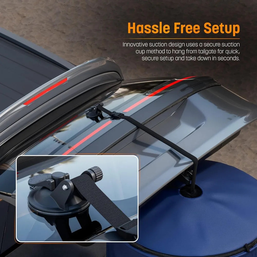 Instant SUV Trunk Changing Tent – Pop-Up Privacy Shelter with Liftgate Suction Pod for Beach, Camping & Outdoors