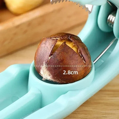 Stainless Steel Chestnut & Nut Opener – Heavy-Duty Sheller Clip for Home Kitchen
